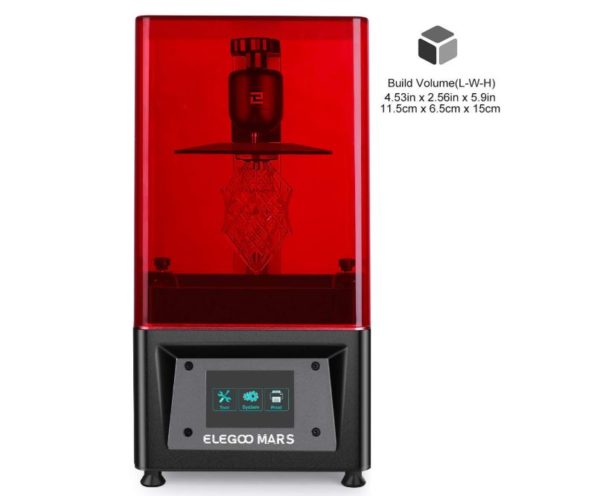 ELEGOO Mars UV Photocuring LCD 3D Printer with 3.5 Smart Touch Color Screen - BestCartReviews