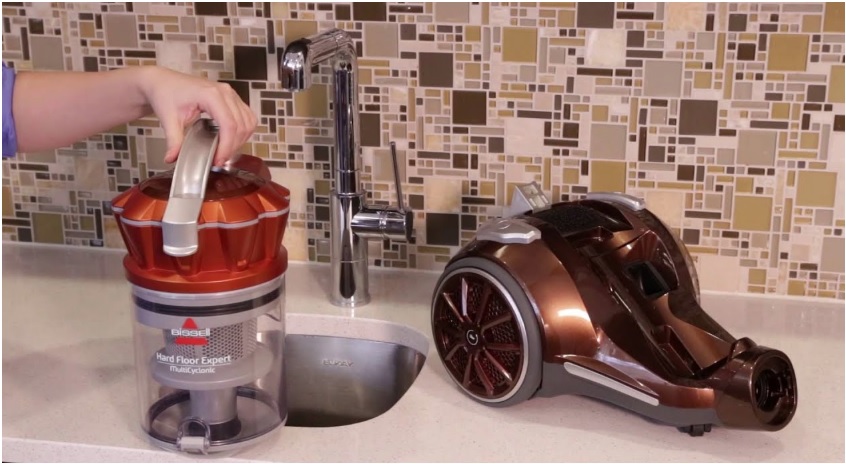 Bissell vacuum cleaner - bissell hard floor expert multi-cyclonic bagless canister vacuum review