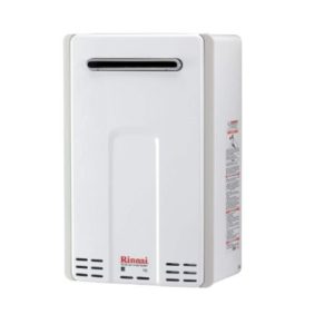 Rinnai V Series HE Tankless Hot Water Heater Reviews & FAQ's 2020 rinnai v series he tankless hot water heater outdoor installation