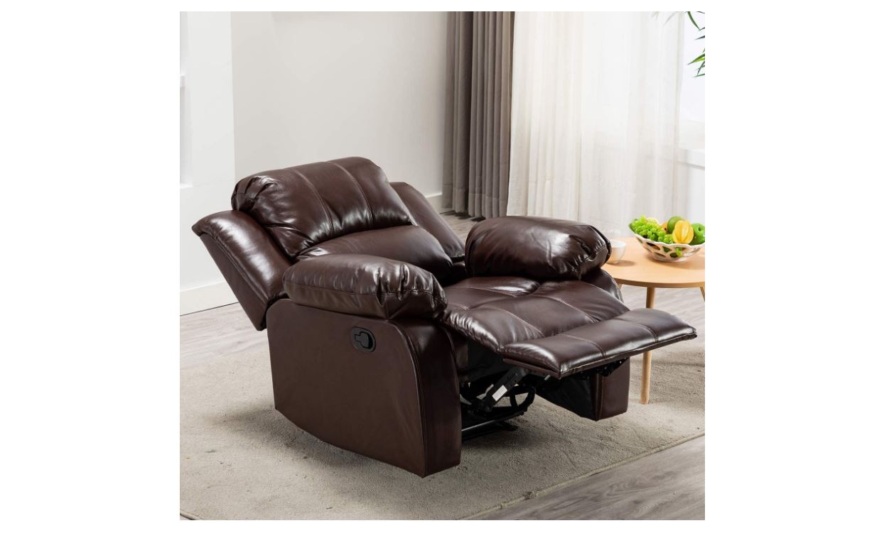 Bonzy Home Air Leather Recliner Chair - BestCartReviews