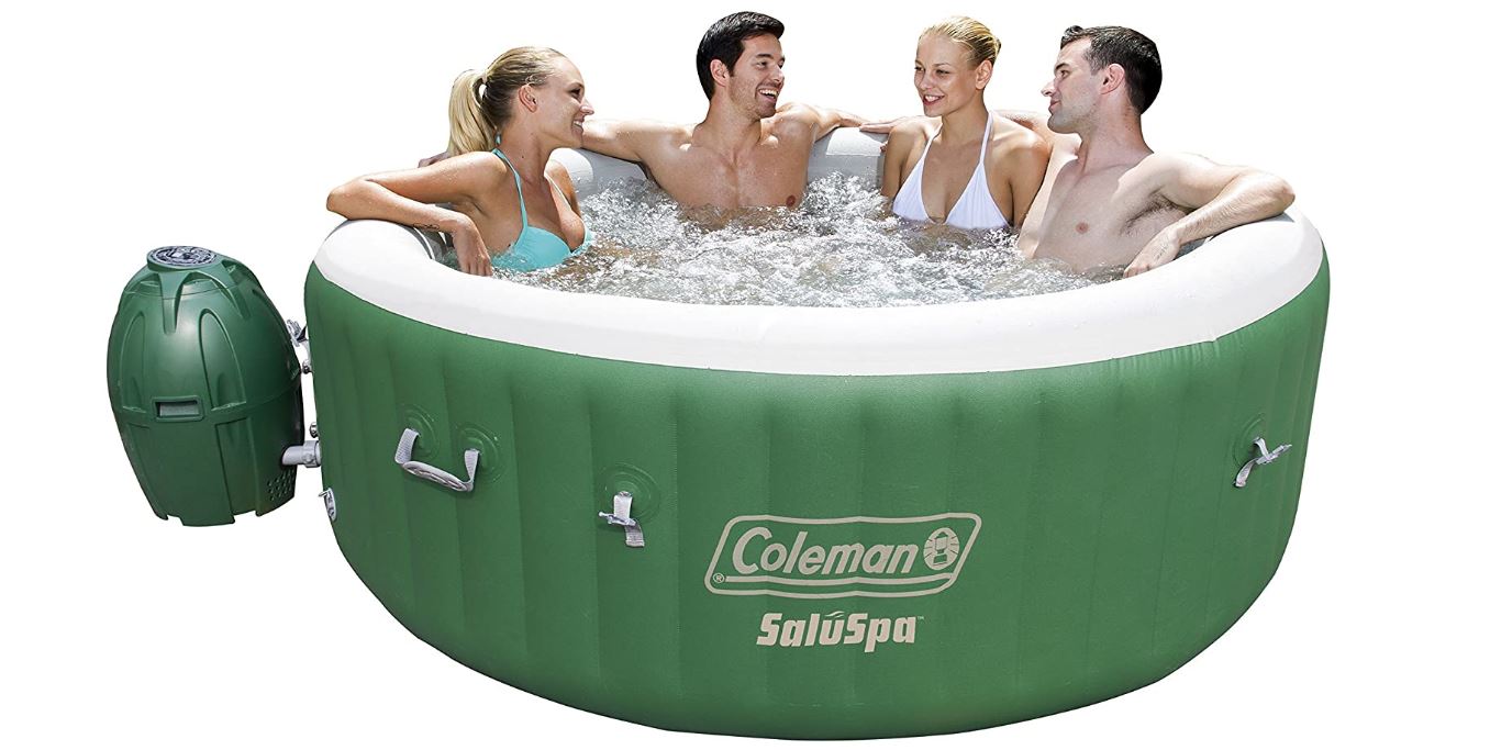 Coleman SaluSpa Inflatable Hot Tub Spa, Green & White-BestCartReviews