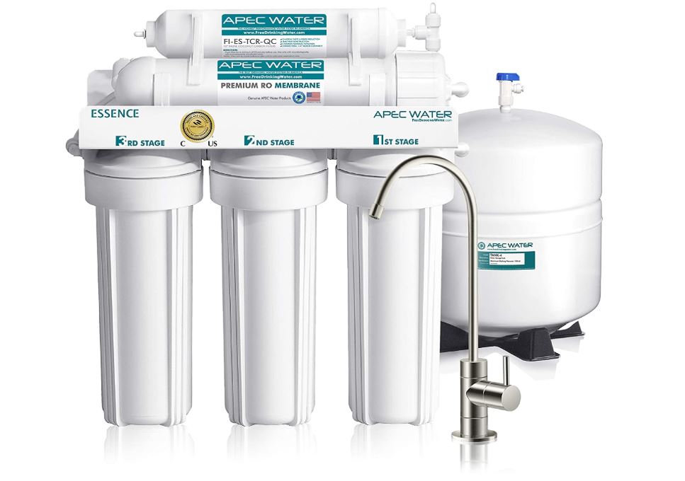 APEC Top Tier 5-Stage Ultra Safe Reverse Osmosis Drinking Water Filter System - BestCartReviews.com