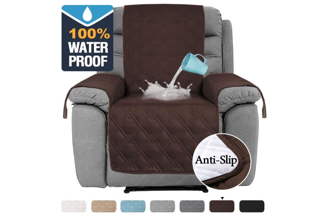 recliner sofa covers-Water Proof Oversized Recliner Chair Covers Furniture Cover Seat Width Up to 30 Inch Slip Resistant Stay