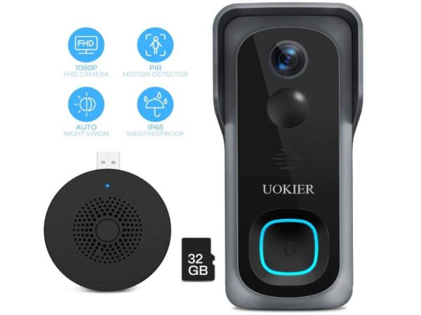 WiFi Video Doorbell Camera, Wireless Security Doorbell, Motion Detection - BestCartReviews