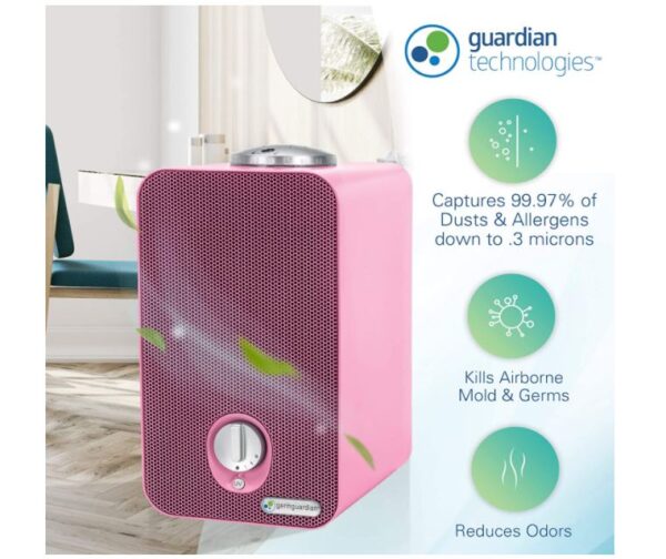 Germ Guardian HEPA Filter Air Purifier for Home, UV Light Sanitizer Eliminates Germs - BestCartReviews