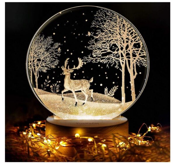 LED Night Light, 3D Elk Lights, YueKeCH Night Lights for Kids - BestCartReviews