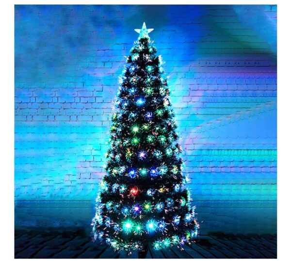 SOARRUCY 6 FT Pre-Lit Fiber Optic Artificial Christmas Tree - BestCartReviews