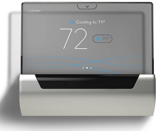 GLAS Smart Thermostat by Johnson Controls, Translucent OLED Touchscreen - BestCartReviews